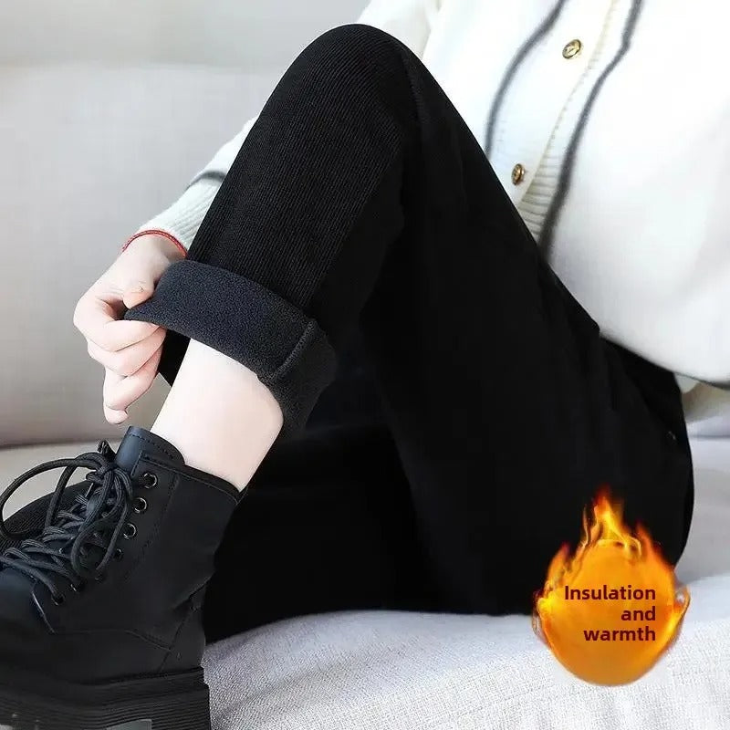 Women's High-Waist Thermal Trousers