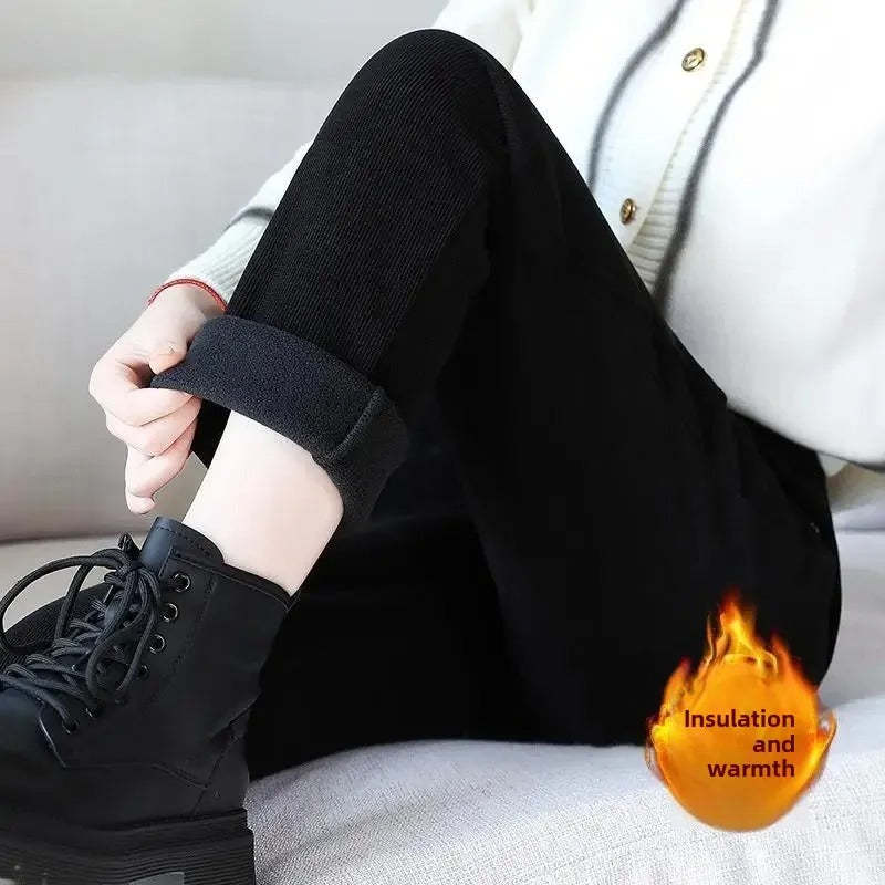 Women's High-Waist Thermal Trousers