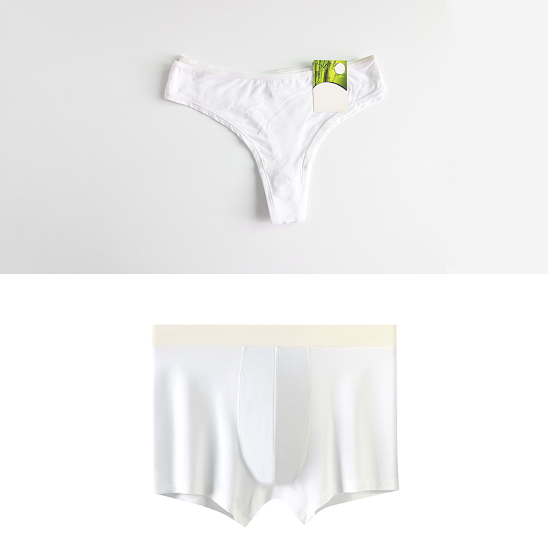 Personalized text pattern custom couple underwear gift