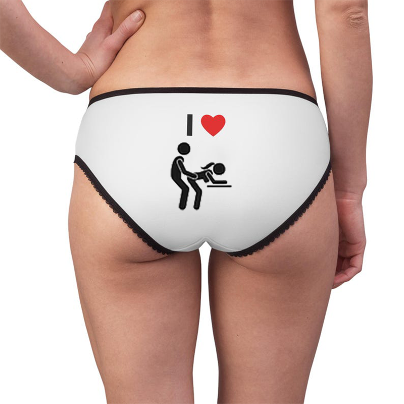 Personalized pattern contrast panties