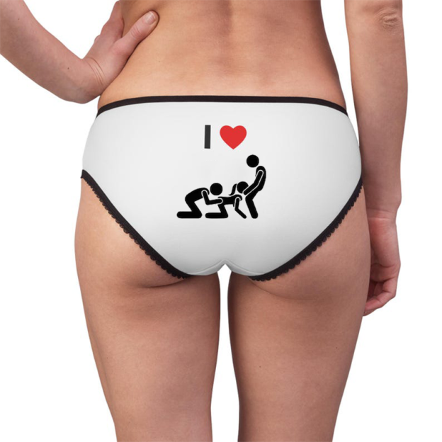 Personalized pattern contrast panties