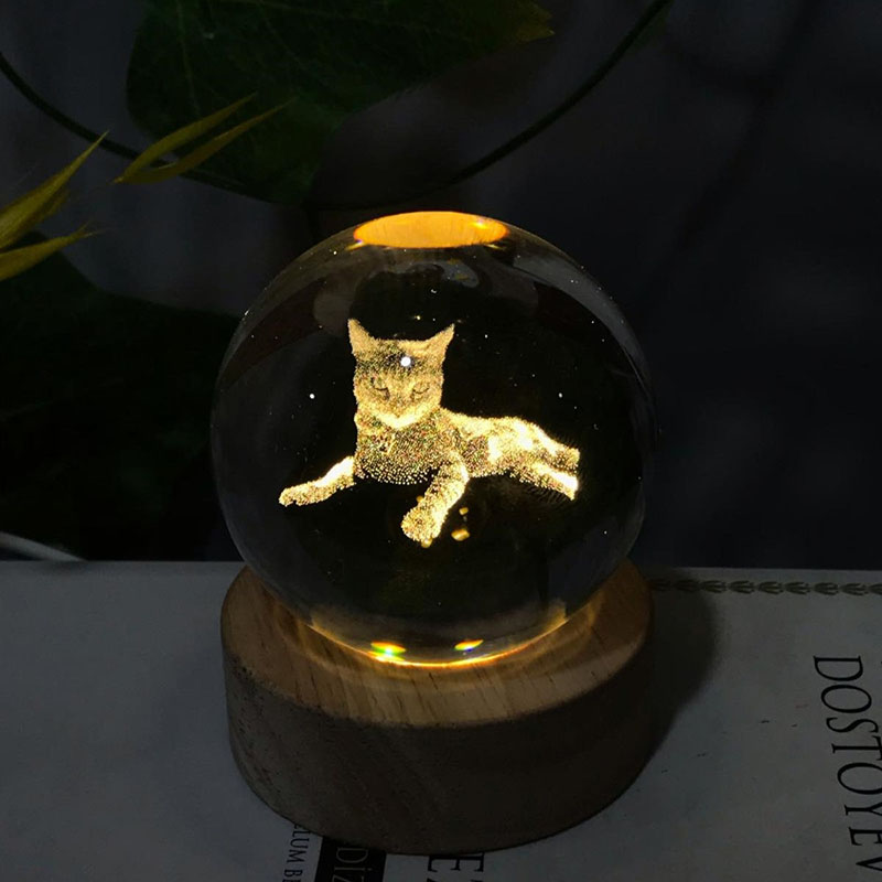Custom made pet crystal ball