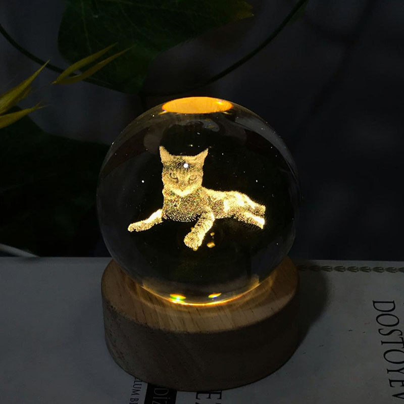 Custom made pet crystal ball
