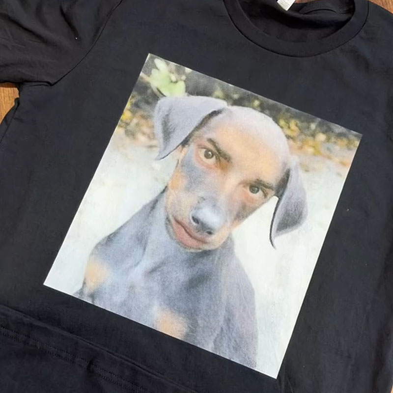 Personalized pet face-changing short sleeves