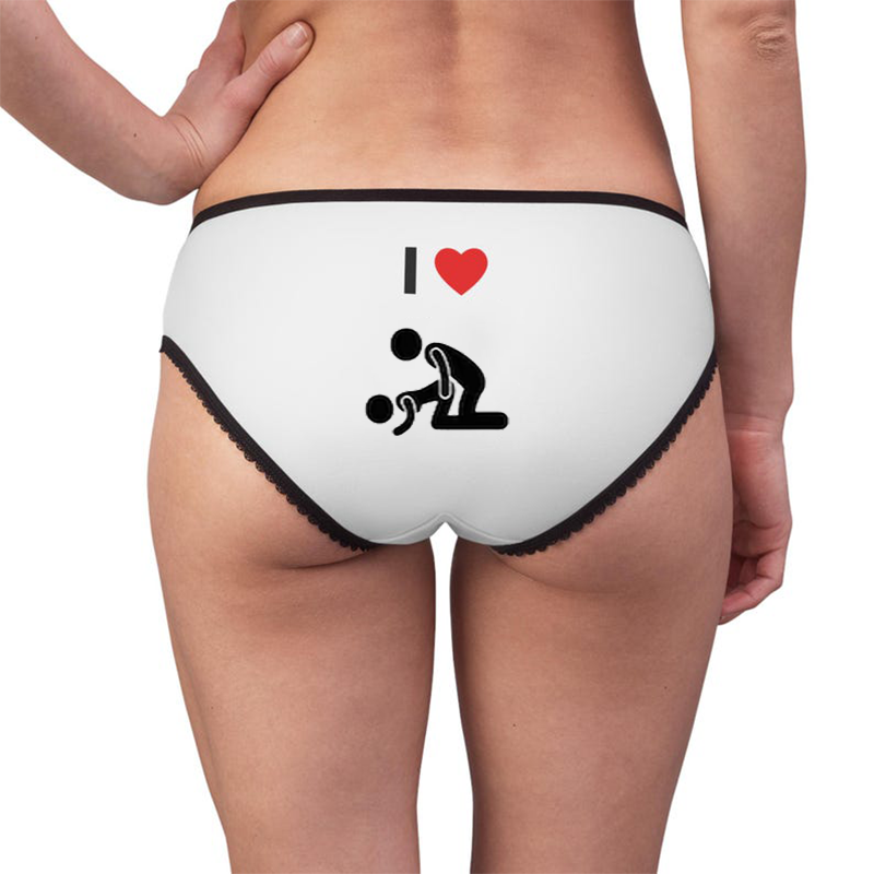 Personalized pattern contrast panties