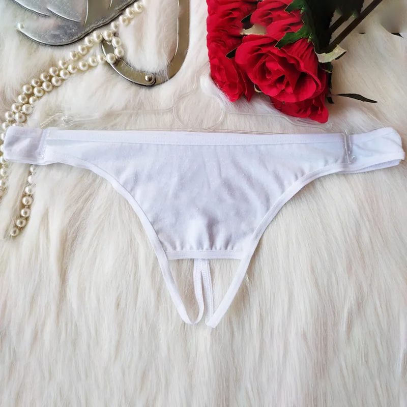 Customized thong with personalized text and pattern