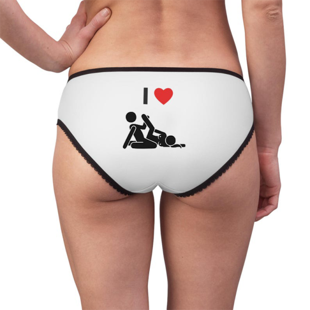 Personalized pattern contrast panties