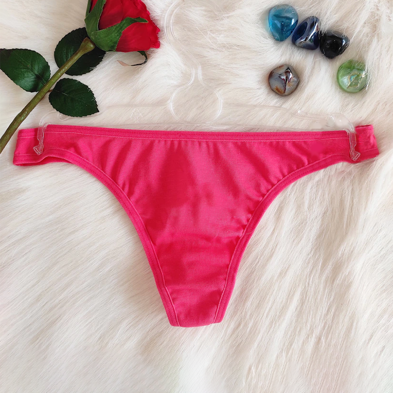 Customized thong with personalized text and pattern