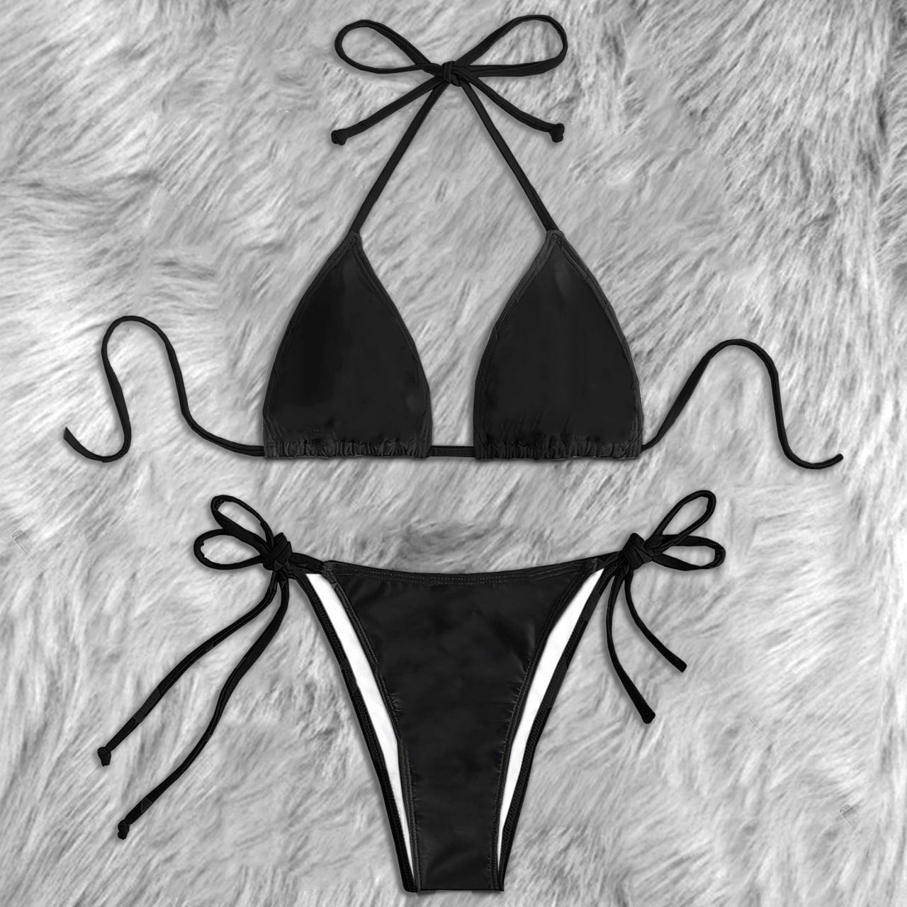 Personalized triangle bikini swimsuit