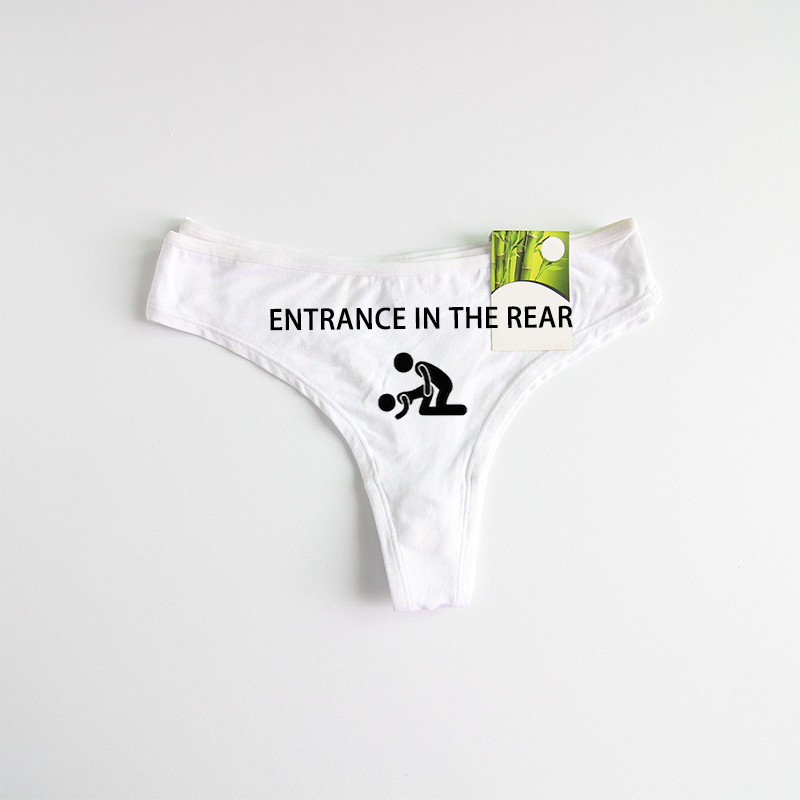 Personalized text pattern custom couple underwear gift