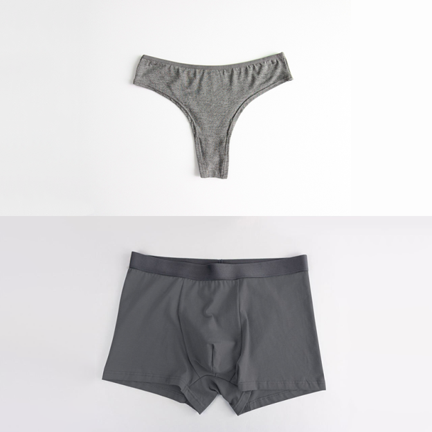 Personalized text pattern custom couple underwear gift