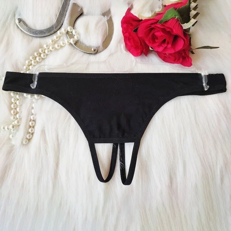 Customized thong with personalized text and pattern
