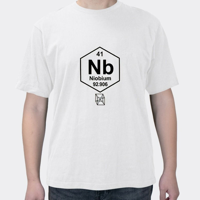 Science student chemical element antimony element niobium print short sleeve T-shirt