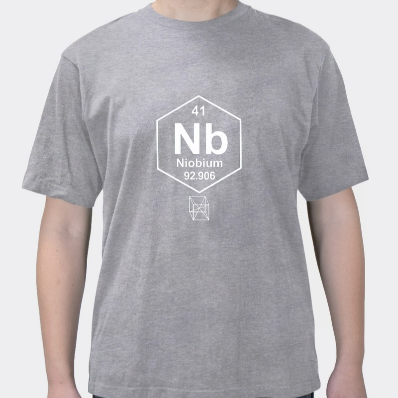 Science student chemical element antimony element niobium print short sleeve T-shirt