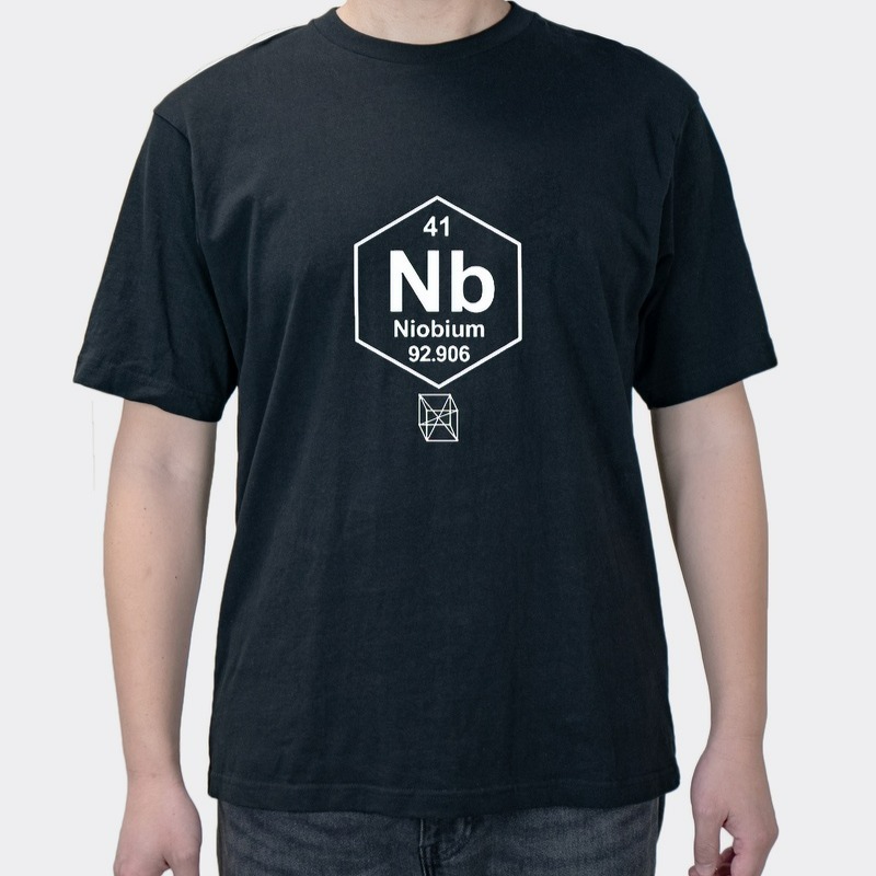 Science student chemical element antimony element niobium print short sleeve T-shirt