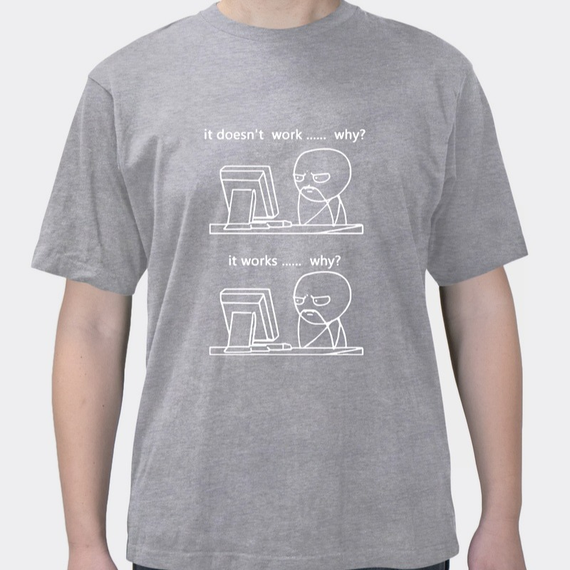 The daily troubles of a comic book programmer are printed crop tops