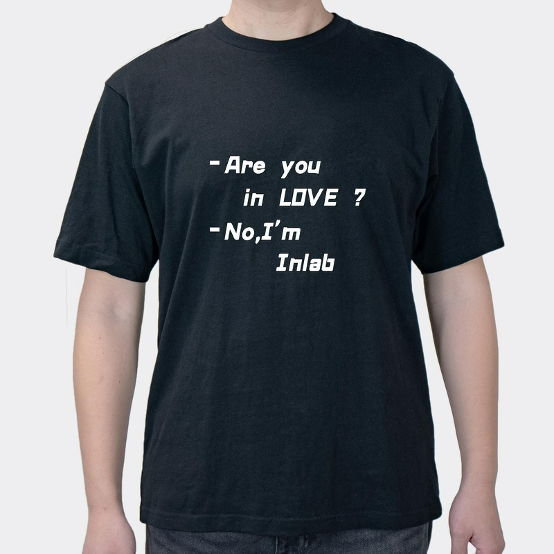 Are you in LOVE No I am IinlabFun English men's summer short sleeves