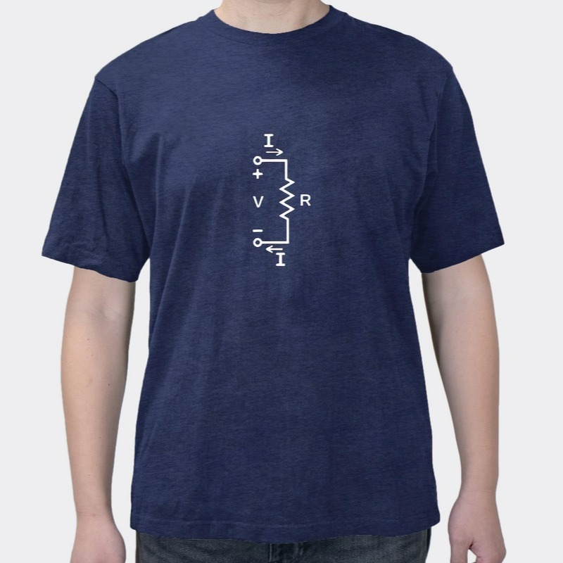 Printed crop top with physical electrical circuits