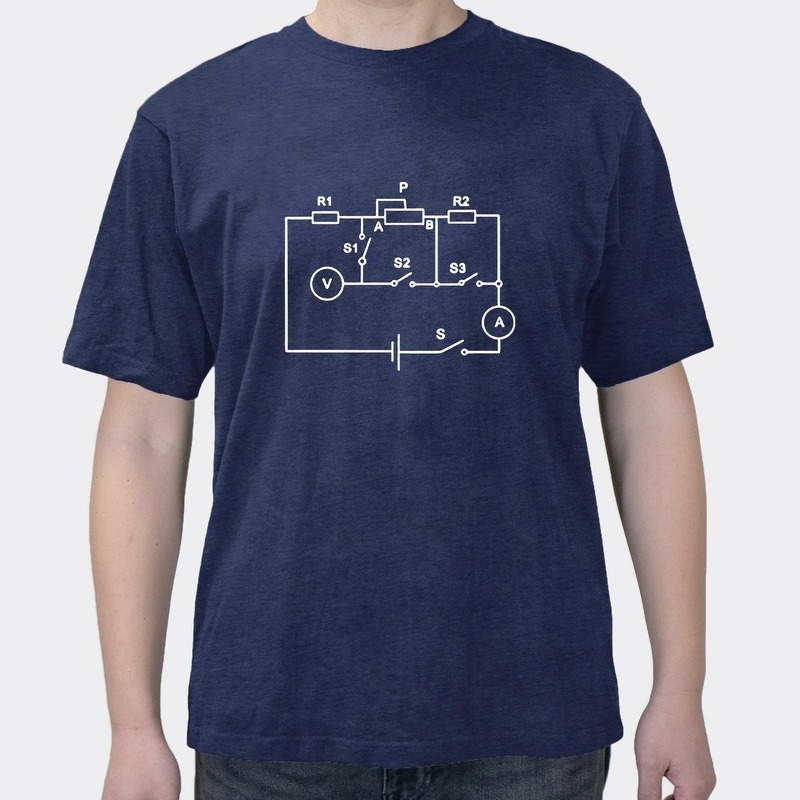 Physical circuit diagram science and engineering crop top