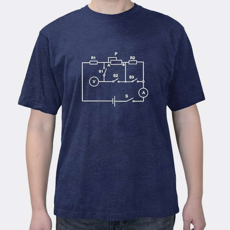 Physical circuit diagram science and engineering crop top