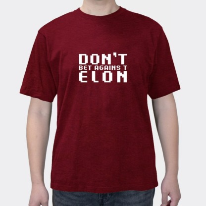 Don't the old horse with a fun English commemorative summer men's T-shirt