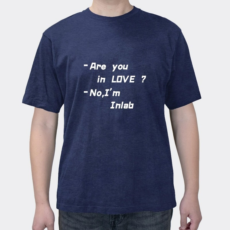 Are you in LOVE? No,I'm INIab Fun English Men's Summer short sleeves