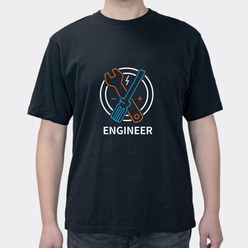 Geek Programmer Electrical Funny Summer Trend Cotton Men's Short Sleeve