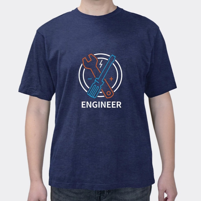 Geek Programmer Electrical Funny Summer Trend Cotton Men's Short Sleeve