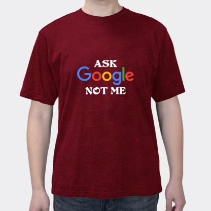[Ask Google Don't Ask Me] Fun Text Loose Joker Cotton Summer Short Sleeve