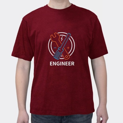 Geek Programmer Electrical Funny Summer Trend Cotton Men's Short Sleeve
