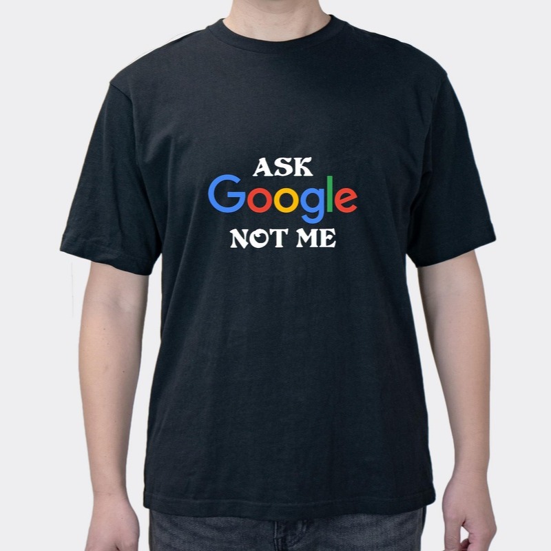 [Ask Google Don't Ask Me] Fun Text Loose Joker Cotton Summer Short Sleeve