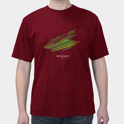 Starship 7 7th Launch SPACEX Musk Joker Men's And Women's T-Shirts Breathable Printed Wide Pine Summer Leisure