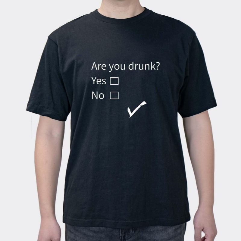 ARE YOU DRUNK Are You Drinking 2025 New Summer Casual Fun Funny Men's And Women's Short Sleeves