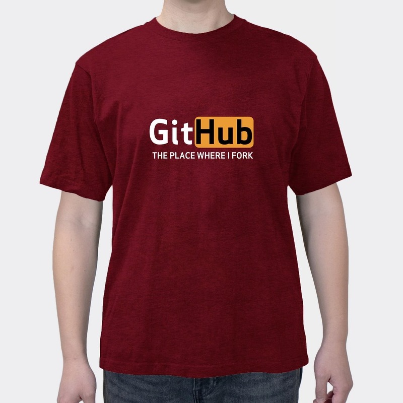 Summer New GitHub Programmer Cotton Round Neck Men's Short Sleeve