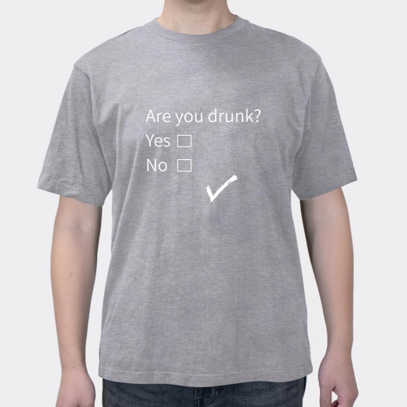 ARE YOU DRUNK Are You Drinking 2025 New Summer Casual Fun Funny Men's And Women's Short Sleeves