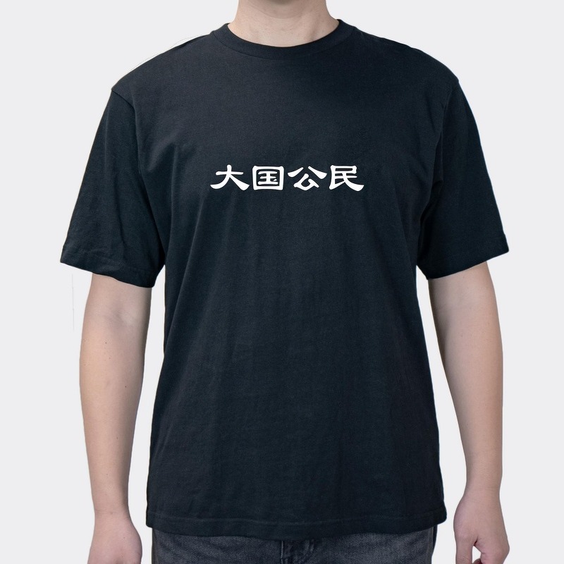 Interesting Text Funny Chinese Citizen Short-sleeved T-shirt For Men And Women