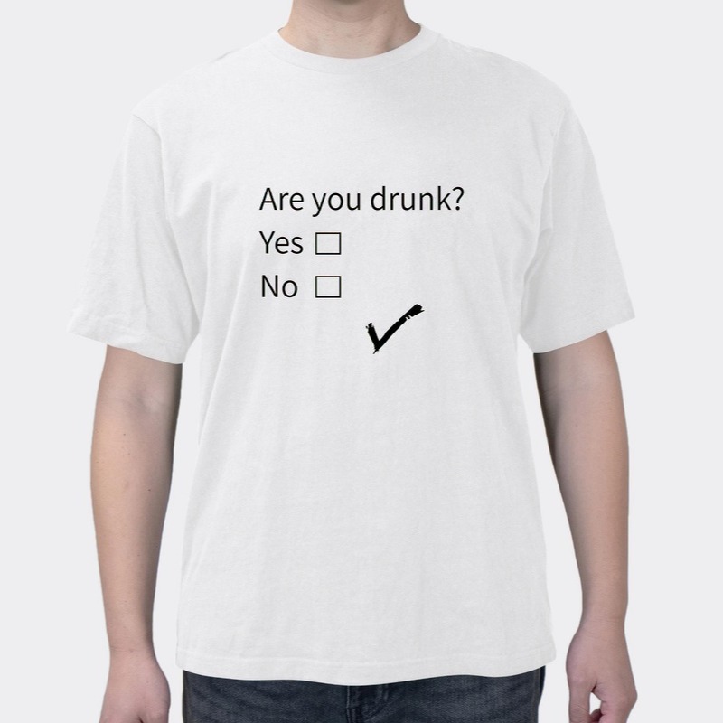 ARE YOU DRUNK Are You Drinking 2025 New Summer Casual Fun Funny Men's And Women's Short Sleeves