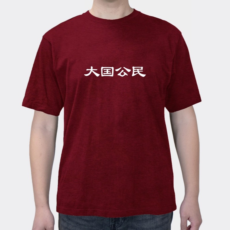 Interesting Text Funny Chinese Citizen Short-sleeved T-shirt For Men And Women