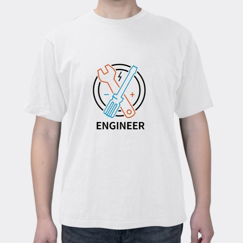 Geek Programmer Electrical Funny Summer Trend Cotton Men's Short Sleeve