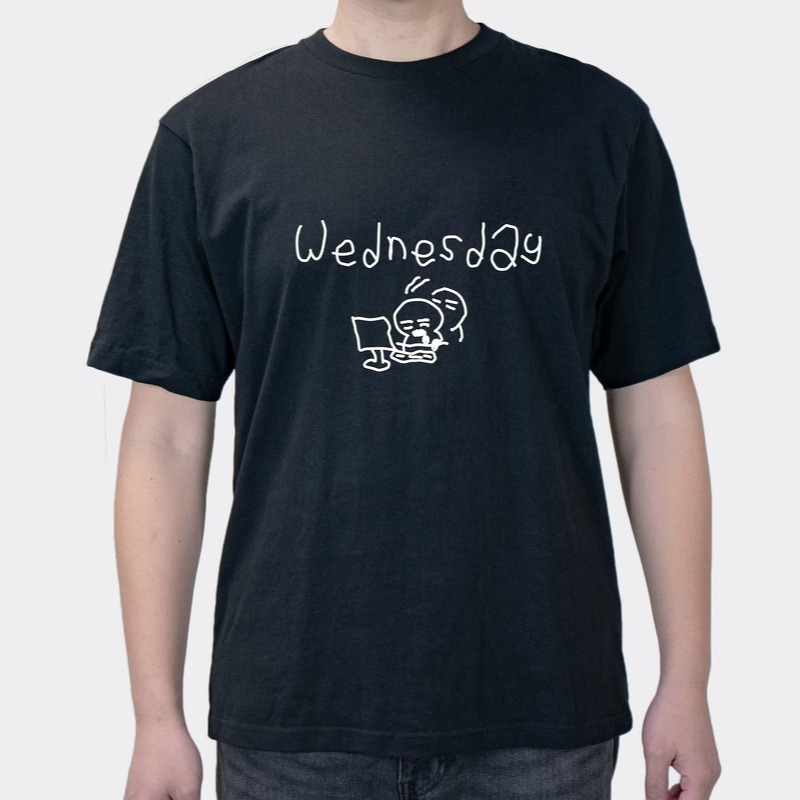 2025 Modal T-shirt Fun Text Week Monday To Sunday Workers Mood Club Animal Work Short Sleeve