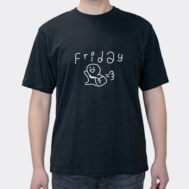 2025 Modal T-shirt Fun Text Week Monday To Sunday Workers Mood Club Animal Work Short Sleeve