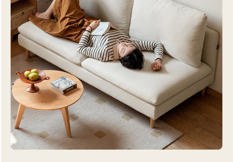 小淘家布艺沙发客厅无扶手沙发小户型双人位沙发阳台休闲小沙发