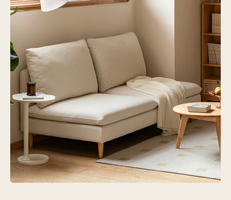 小淘家布艺沙发客厅无扶手沙发小户型双人位沙发阳台休闲小沙发