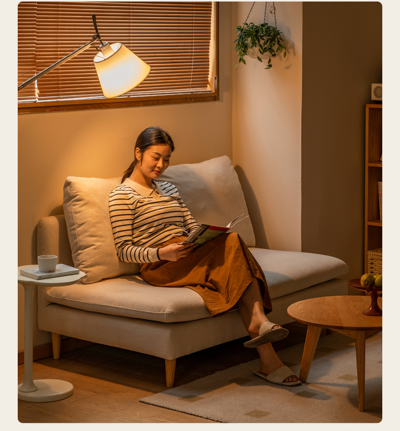 小淘家布艺沙发客厅无扶手沙发小户型双人位沙发阳台休闲小沙发