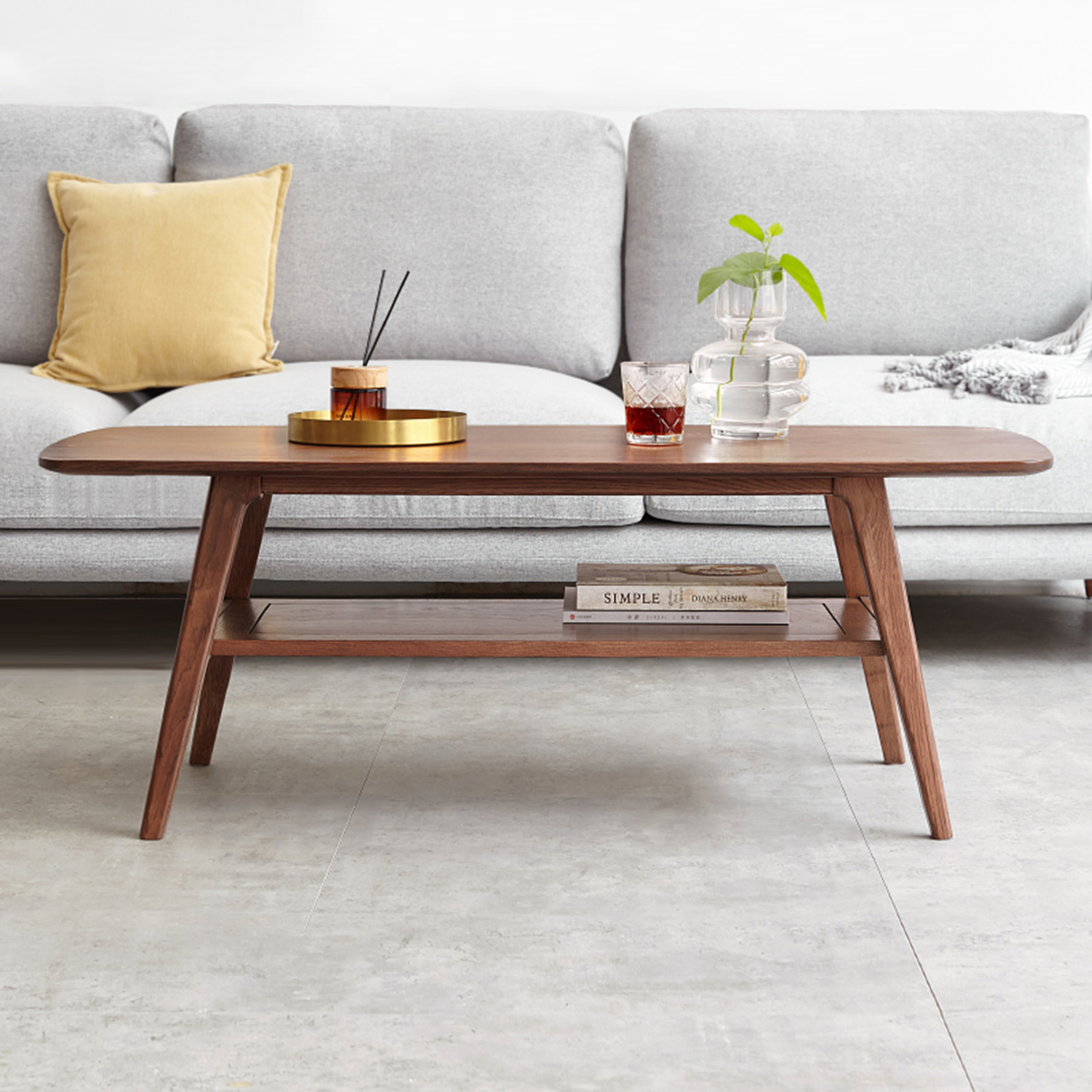 小淘家全实木茶几北欧纯橡木茶台现代简约咖啡桌小户型客厅茶桌