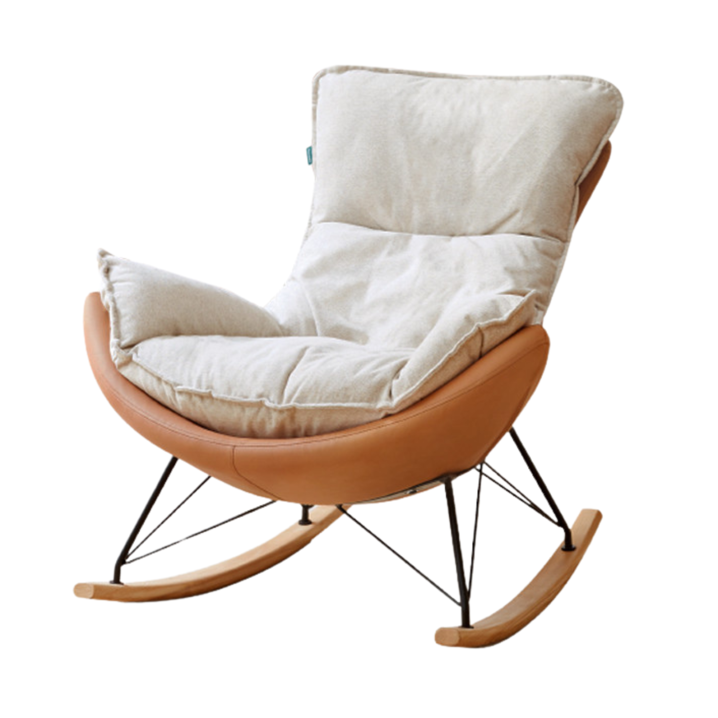 小淘家布艺蛋壳椅单人沙发椅摇椅大人躺椅懒人沙发阳台家用休闲