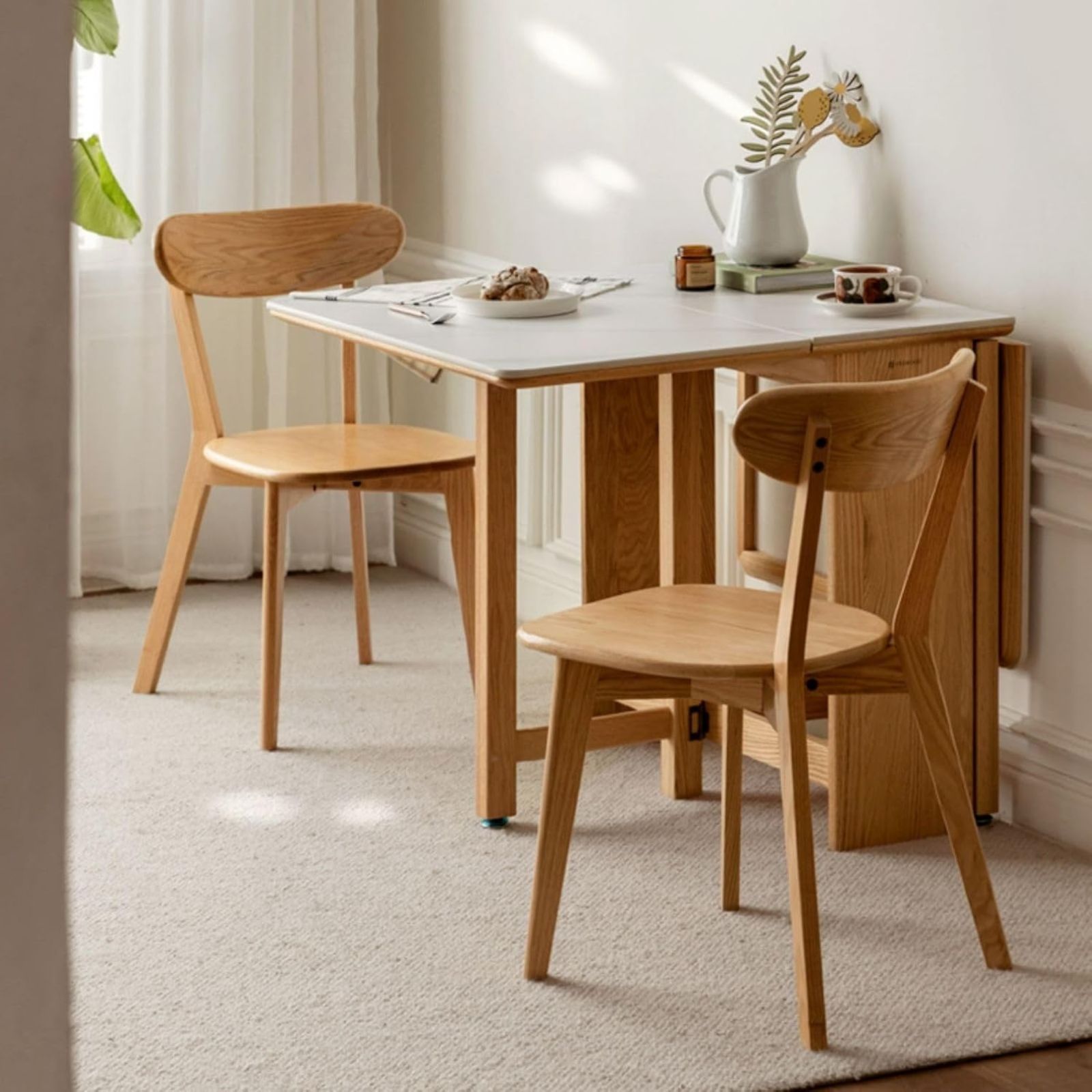 小淘家实木餐椅北欧橡木靠背椅家用休闲椅现代简约餐厅吃饭椅子