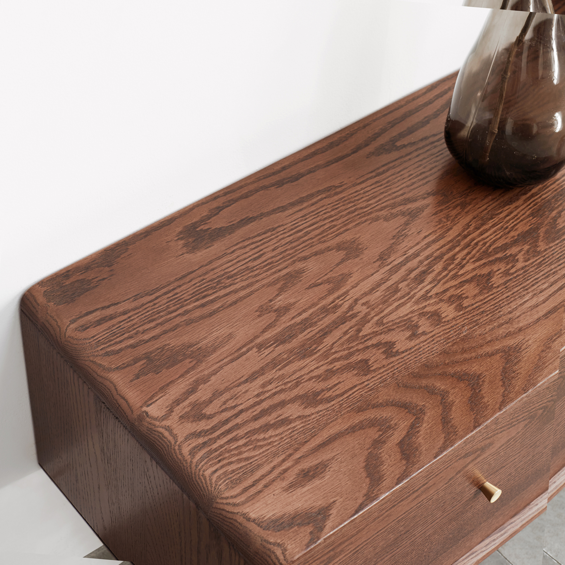 小淘家实木电视柜玻璃地柜茶几组合北欧小户型客厅电视墙储物柜