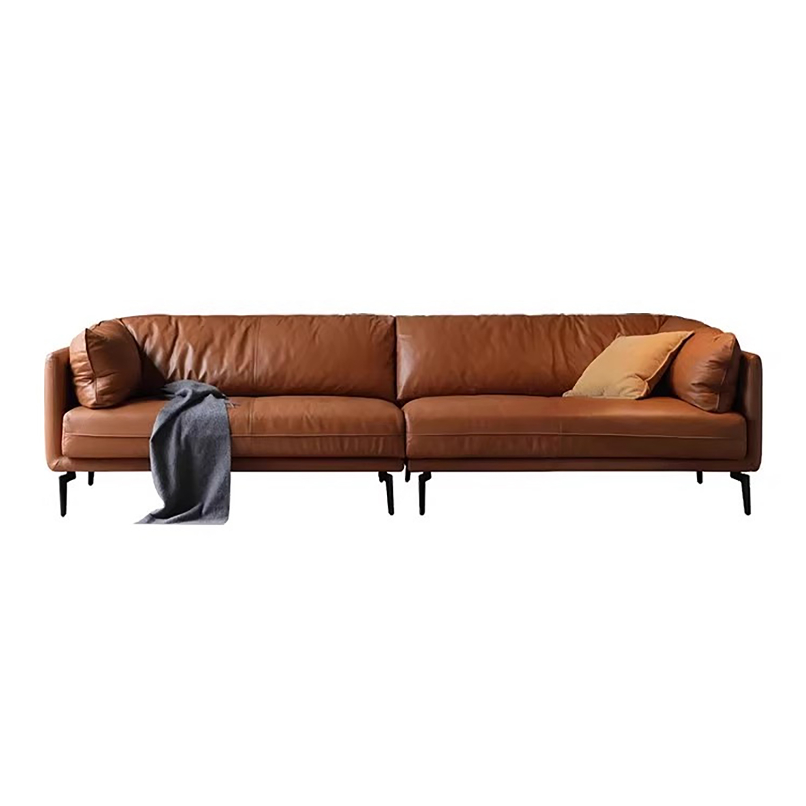 小淘家真皮沙发客厅意式轻奢头层牛皮沙发小户型羽绒皮艺沙发