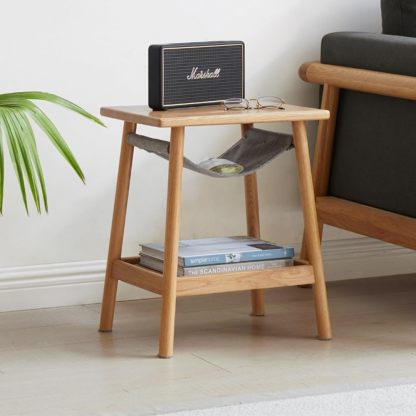 小淘家实木边几现代简约橡木沙发角几北欧小户型家用卧室小型床头柜